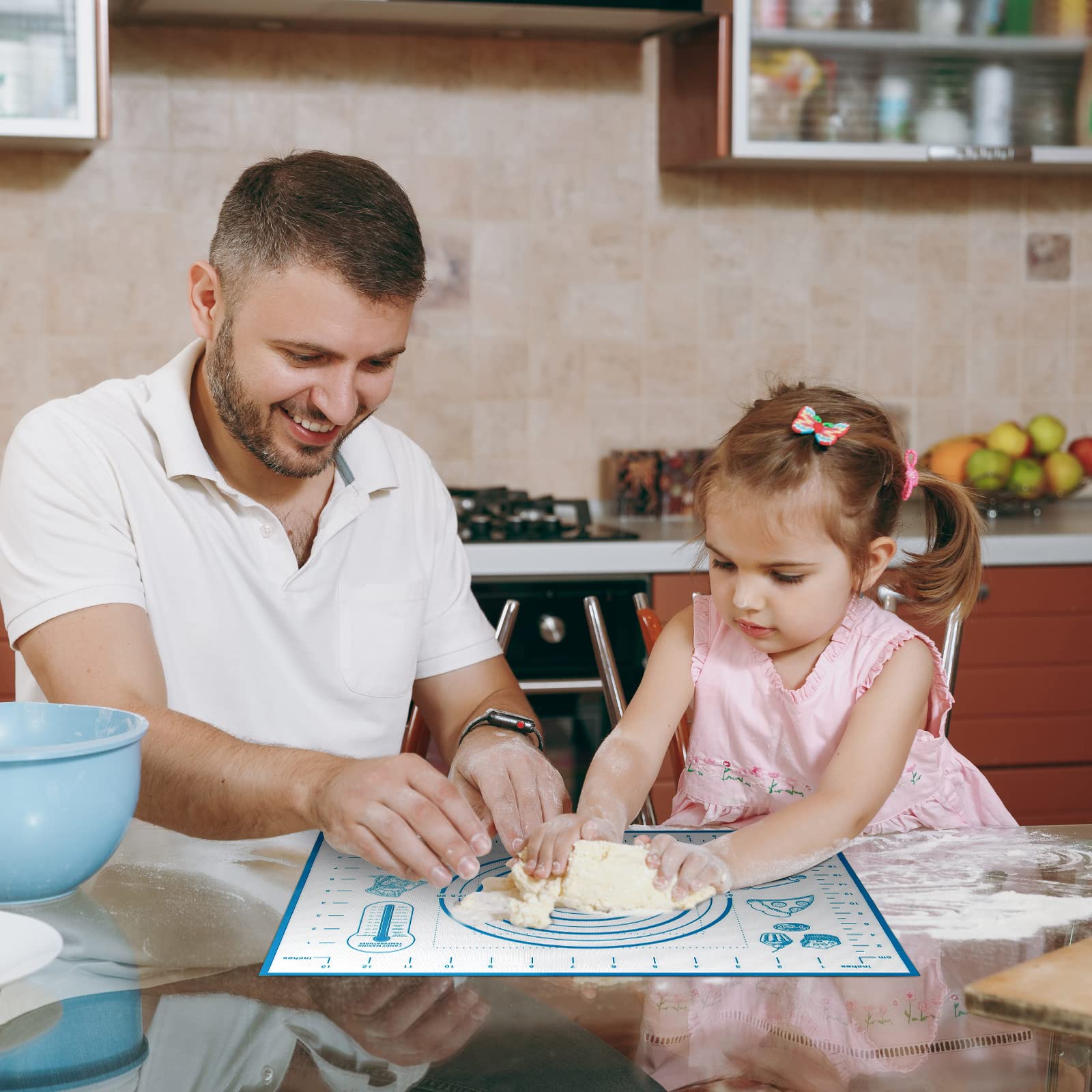 Non-Slip Silicone Baking Mat with Measurement Marks - 16