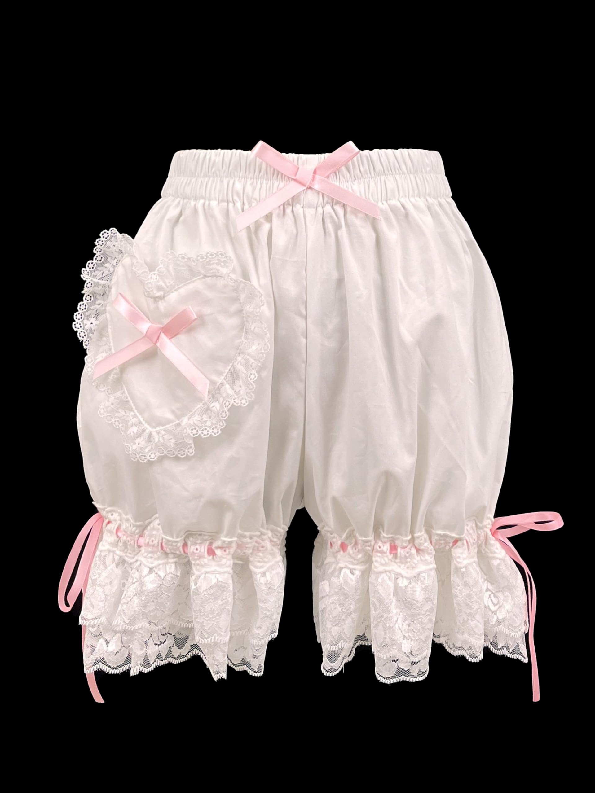 Women's & Girls' Lolita Bloomers - Cute Maid Ruffle Pumpkin Shorts for Cosplay & Kawaii Fashion | Perfect for Anime Conventions, Halloween Costumes & Lolita Outfits