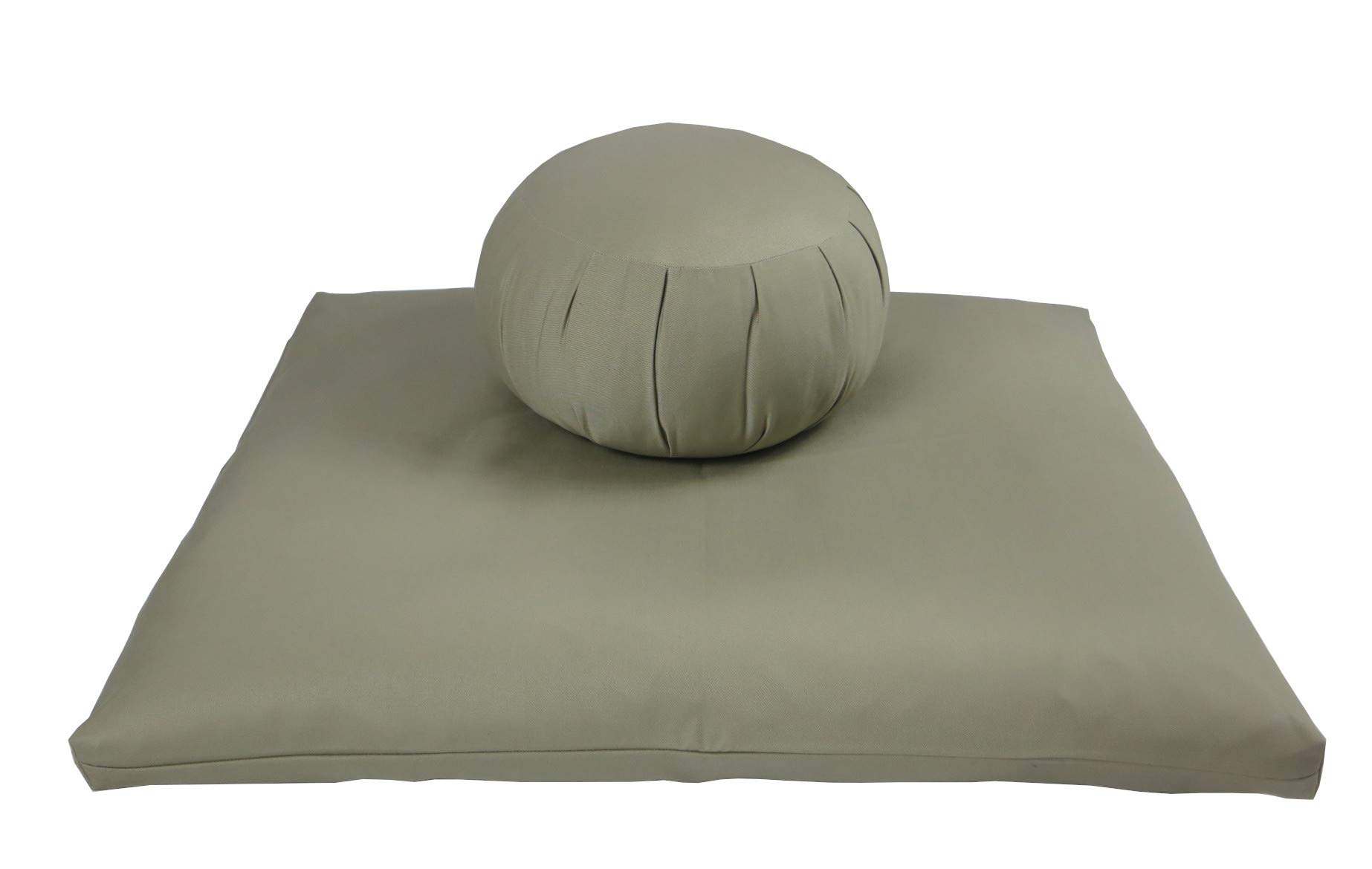 Premium Kapok Zafu & Zabuton Meditation Cushion Set (4-Piece) - Comfortable Floor Seating for Yoga, Zen Meditation, and Mindfulness Practices at Home or Studio