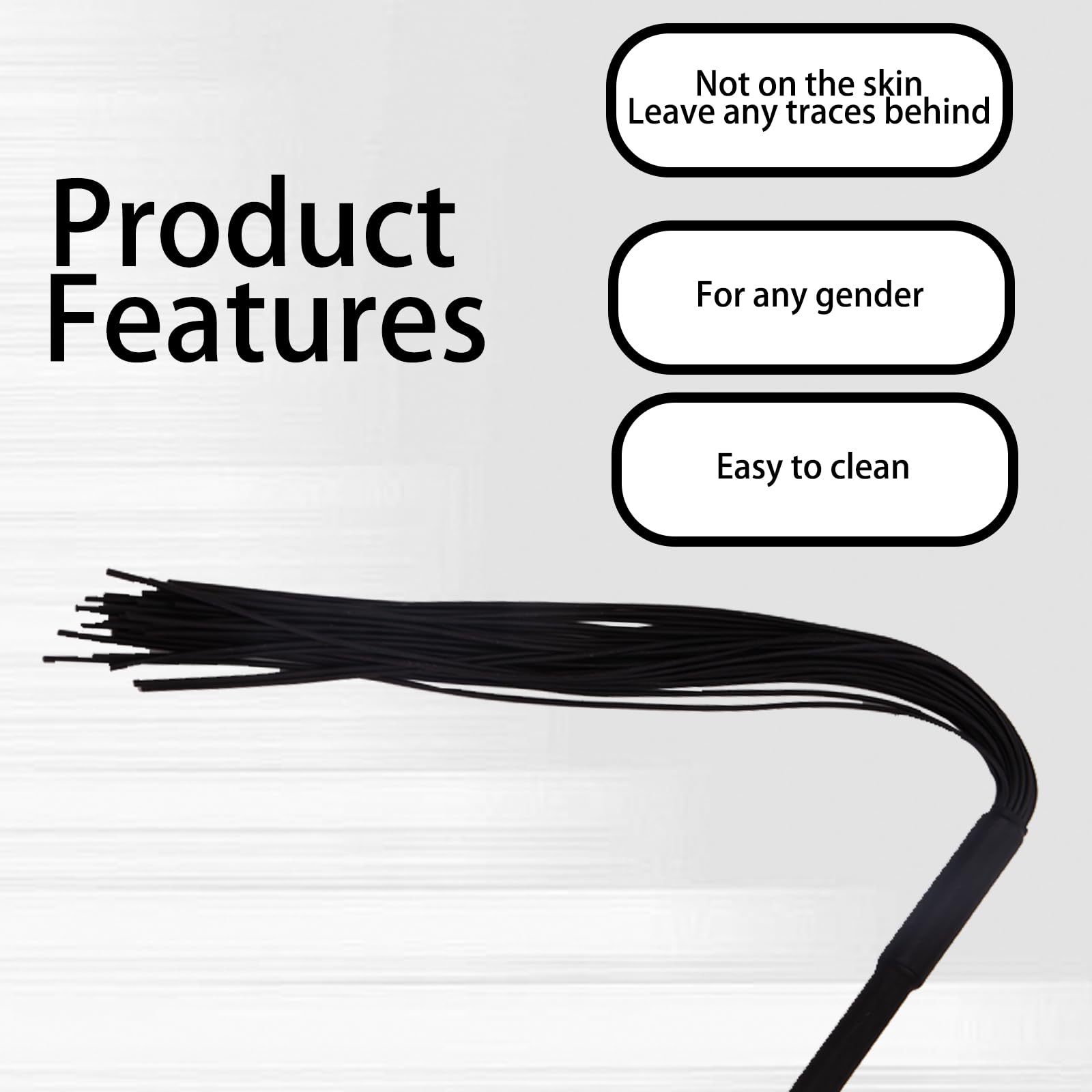 Premium Feather Teaser Stick - Multifunctional Sensual Massage Toy for Couples, Pink | Soft Rubber Whip for Foreplay & Intimate Play | Enhance Romance & Spice Up Your Love Life