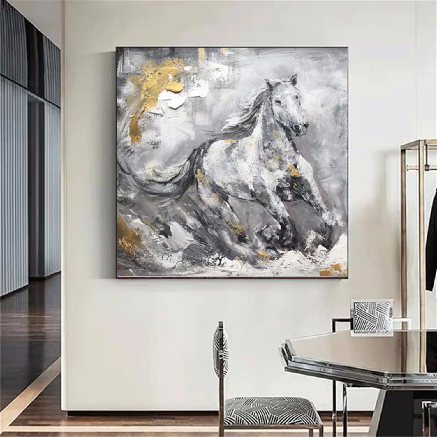 Animal Art Painting #AP063 - Handmade Canvas Wall Decor for Living Room, Bedroom & Office - Perfect Gift for Pet Lovers & Home Decor