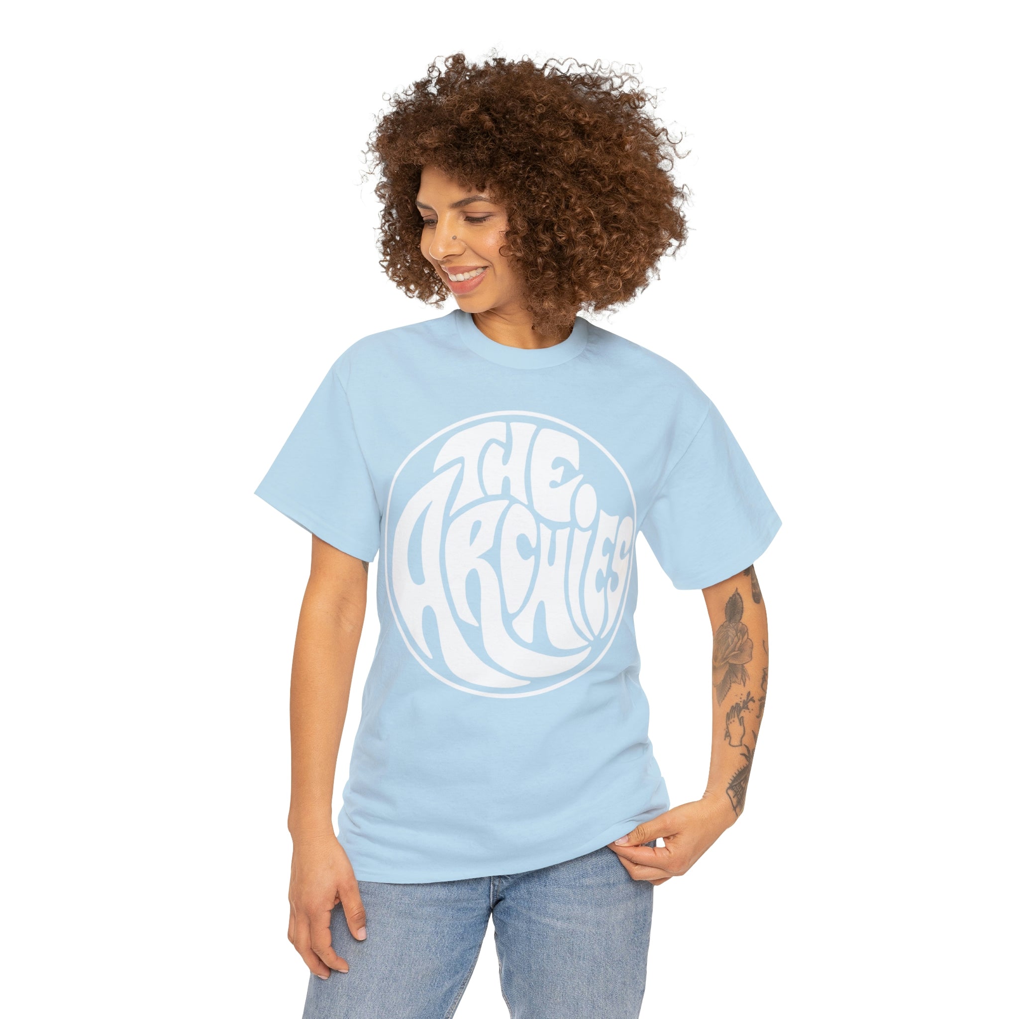 The Archies Band Circle Design Unisex Heavy Cotton T-Shirt - Vintage Music Tee for Casual Wear & Concerts