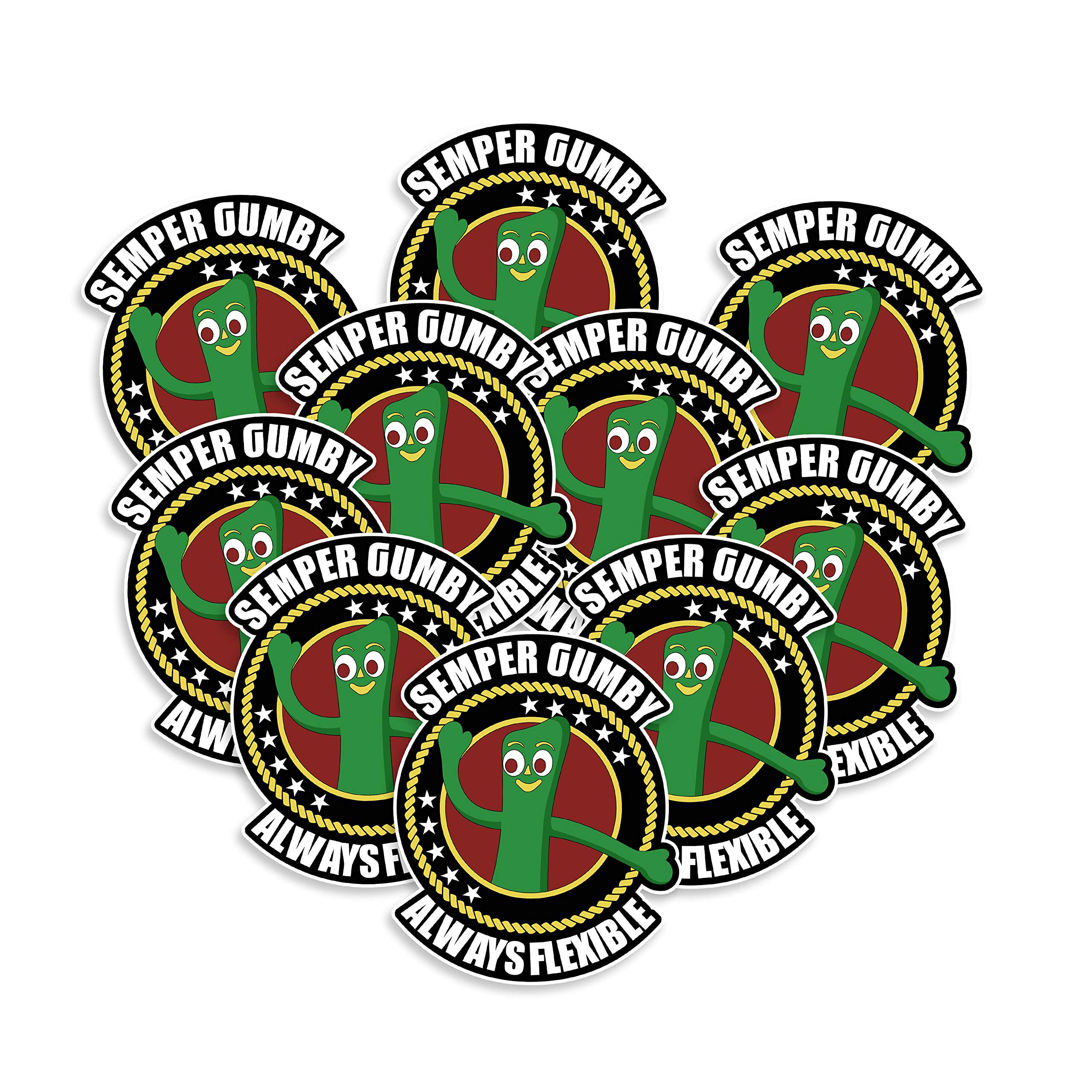Semper Gumby Always Flexible Sticker - US Marines Vinyl Decal for Laptops, Cars & Scrapbooking | Patriotic Military Gift | Made in USA | Hooah