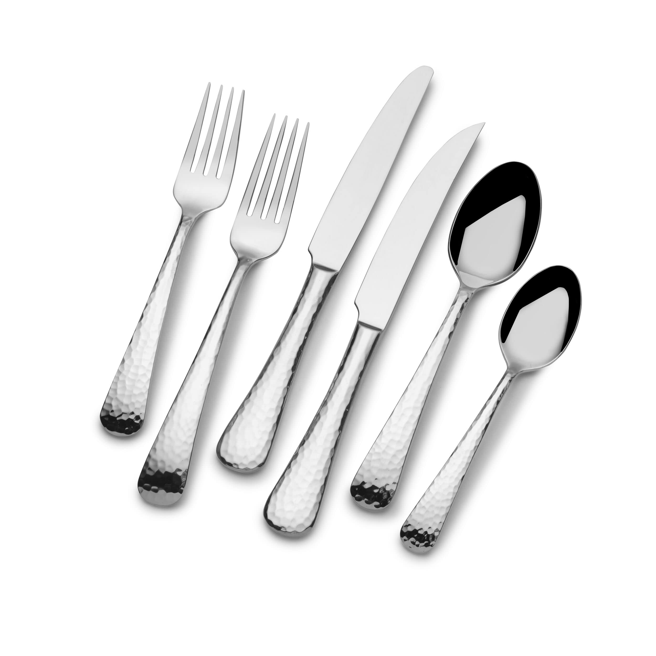 Premium Mikasa Opulent Mirror 75-Piece Flatware Set for 12 - 18/10 Stainless Steel Silverware with Serving Utensils - Elegant Dining Set for Formal Dinners, Weddings & Holiday Entertaining
