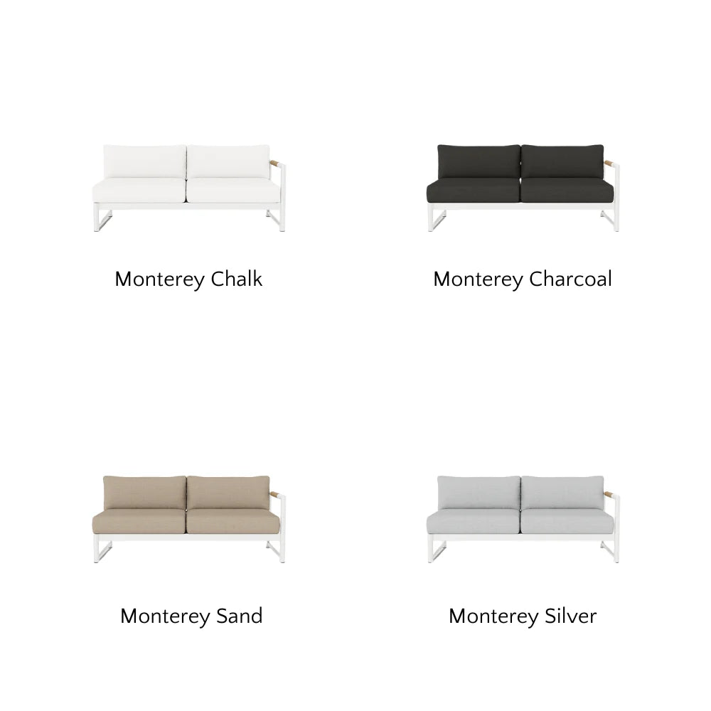 Breeze XL Outdoor Patio Loveseat with Right Arm - Perfect for Gardens, Decks, and Poolside Relaxation