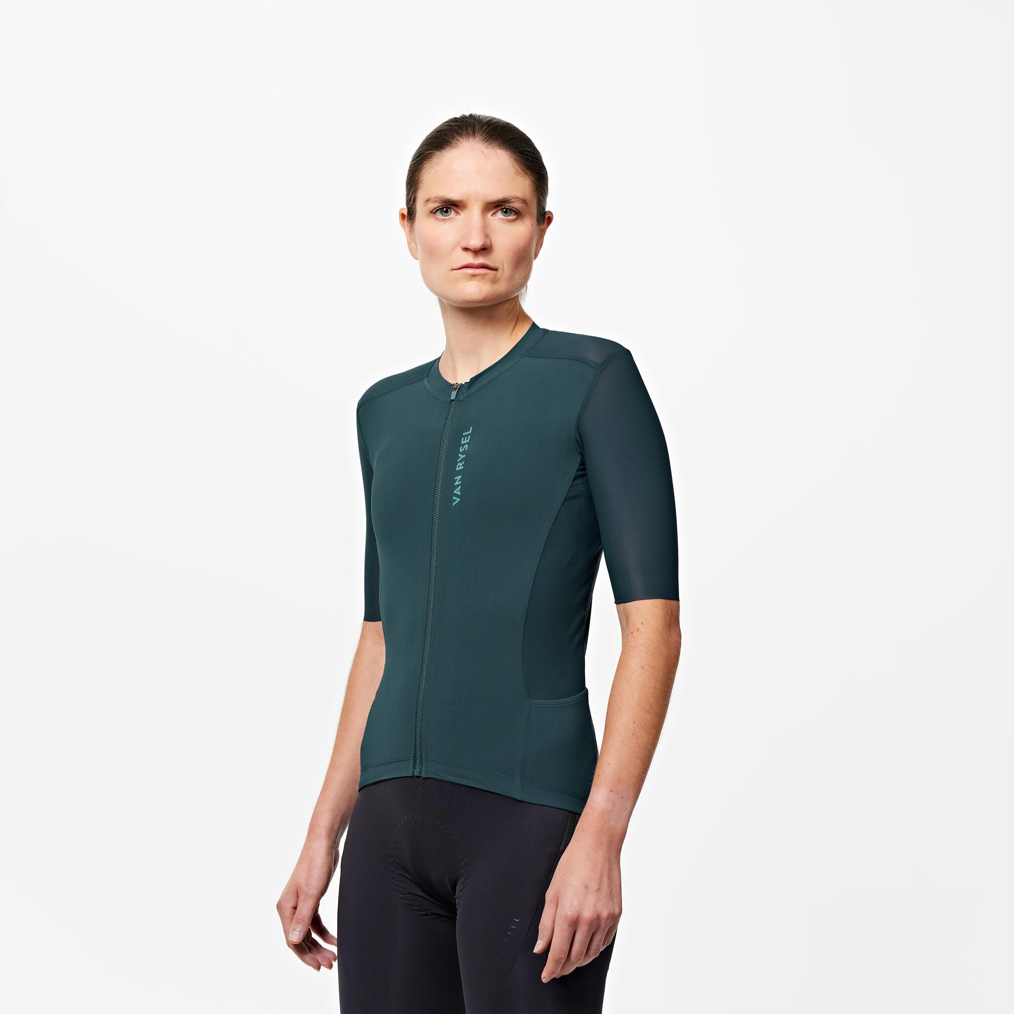 Van Rysel Unisex RCR 2 Short Sleeve Cycling Jersey - Breathable & Quick-Dry for Road Biking & Training - Perfect for Men & Women Cyclists