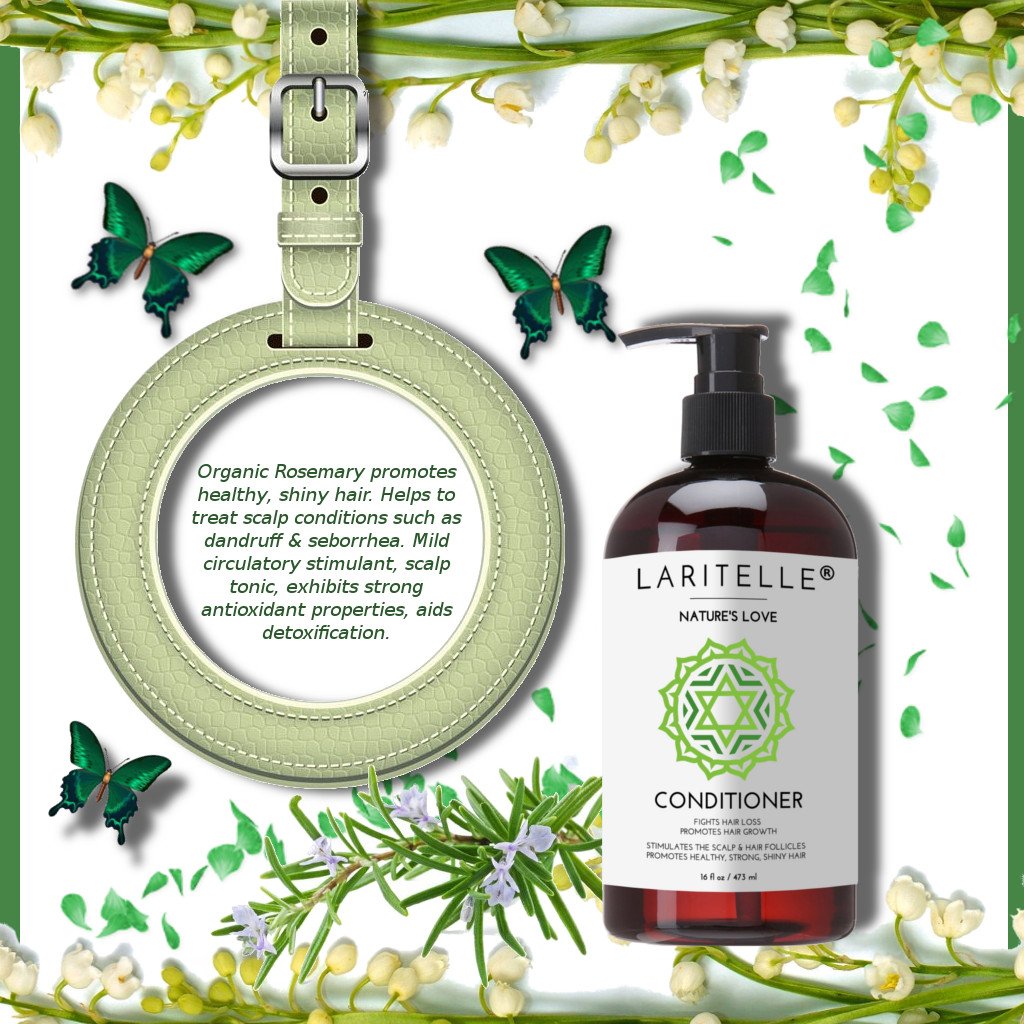 Nature's Love Organic Hair Growth Set - Natural & Vegan Hair Care Kit for Thicker, Longer Hair - Perfect for Daily Use & Scalp Health