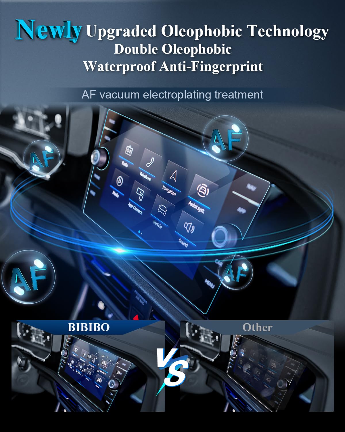 BIBIBO Tempered Glass Screen Protector for 2024-2025 VW Jetta (SE, SEL, GLI Autobahn) - 8