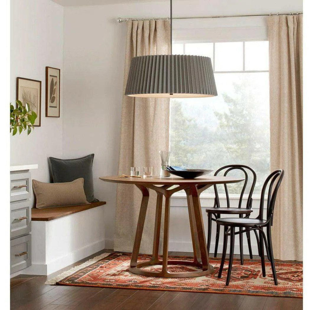 47 Inch Round Dining Table - Brown Mid Century Modern Style for Kitchen, Dining Room & Small Spaces | Perfect for Family Gatherings & Dinner Parties