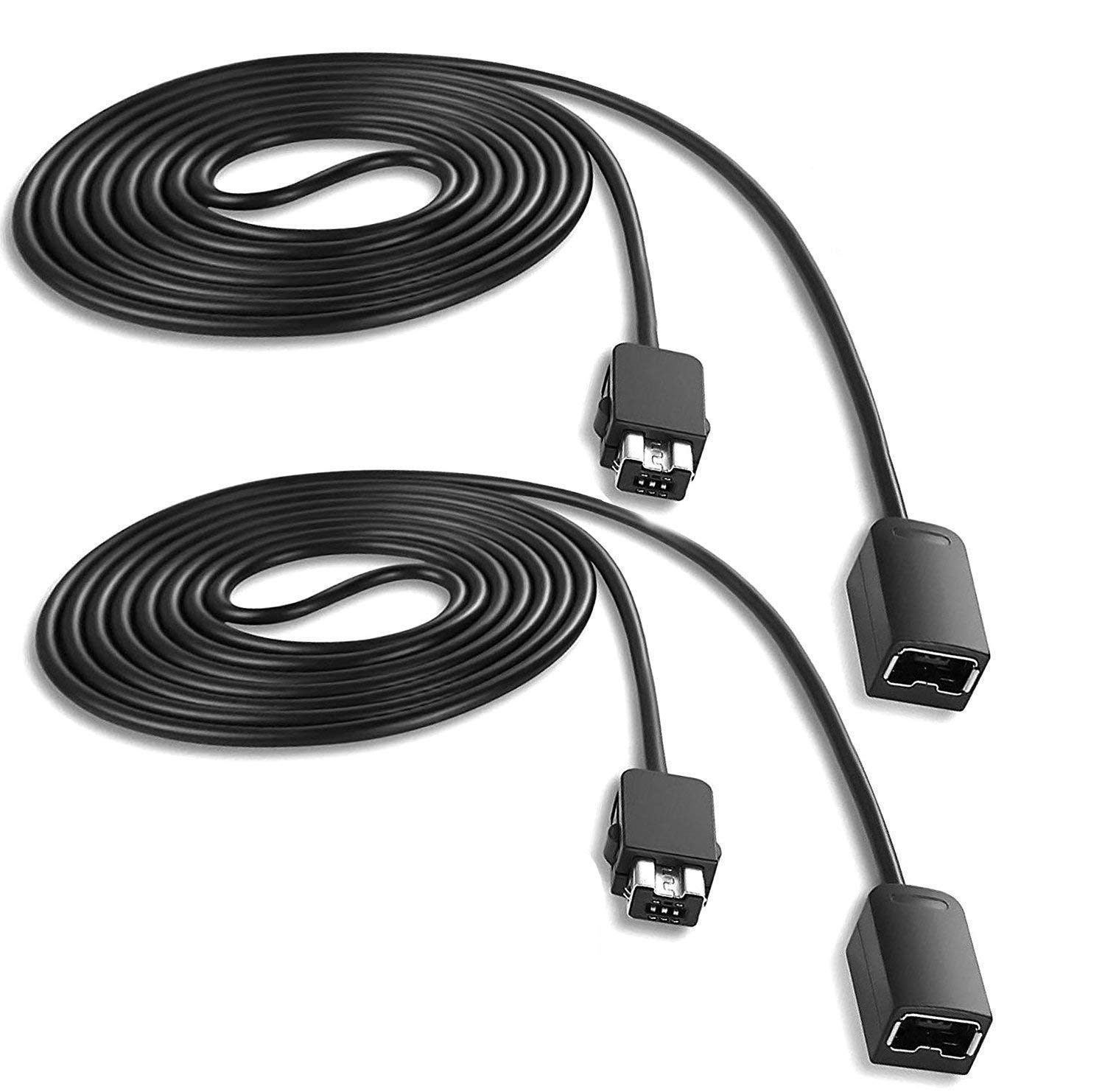 2-Pack 10Ft SNES Classic Controller Extension Cable for Super Nintendo & NES Classic Edition, Mini Versions (2016/2017) & Wii U - Perfect for Gaming Setups & Multiplayer Sessions