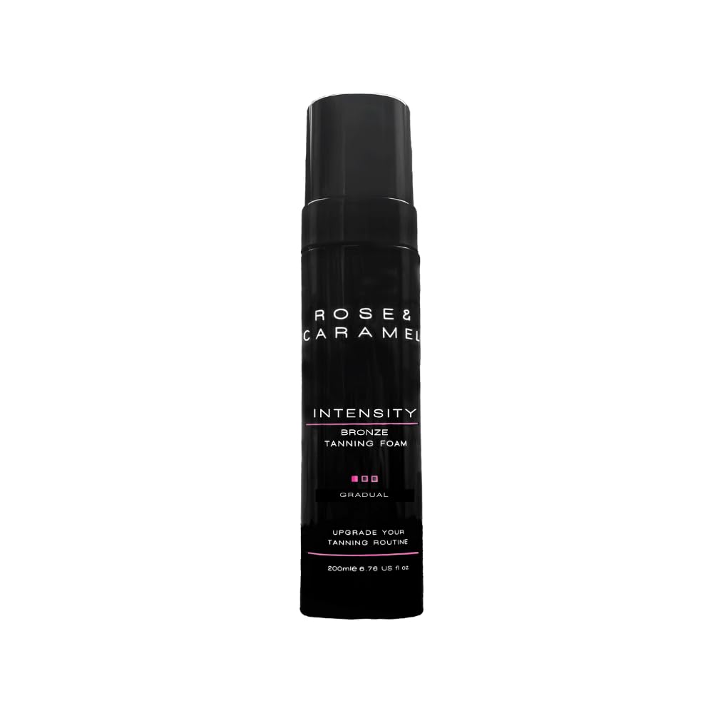 Rose & Caramel Intensity Bronzed Self Tanning Mousse - Gradual Sunless Tan for Natural Glow | Perfect for Beach Vacations & Special Occasions