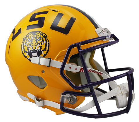 LSU Tigers Speed Replica Football Helmet - Officially Licensed NCAA Collectible for Fans & Decor | Perfect for Game Day, Tailgating, and Sports Memorabilia Displays