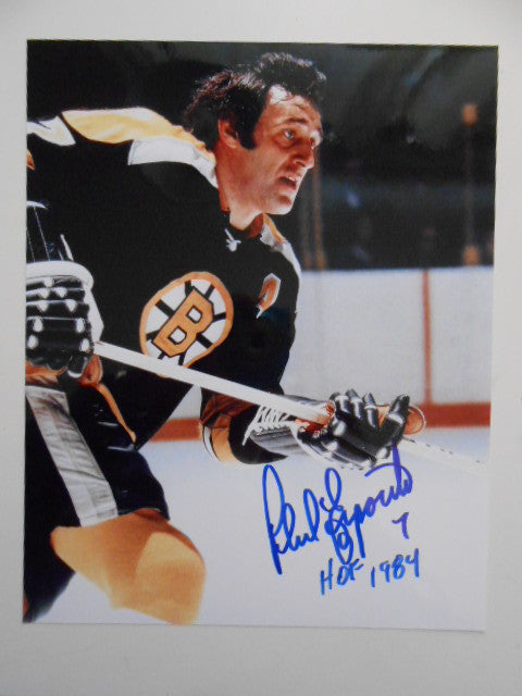 Authentic Phil Esposito NHL Rare Signed 8x10 Photo with COA - Perfect for Hockey Memorabilia Collectors and Sports Fans
