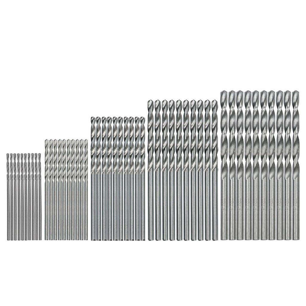 Titanium Drill Bit Set 1-3mm (50Pcs) for Steel & Metal - DIY & Home Improvement