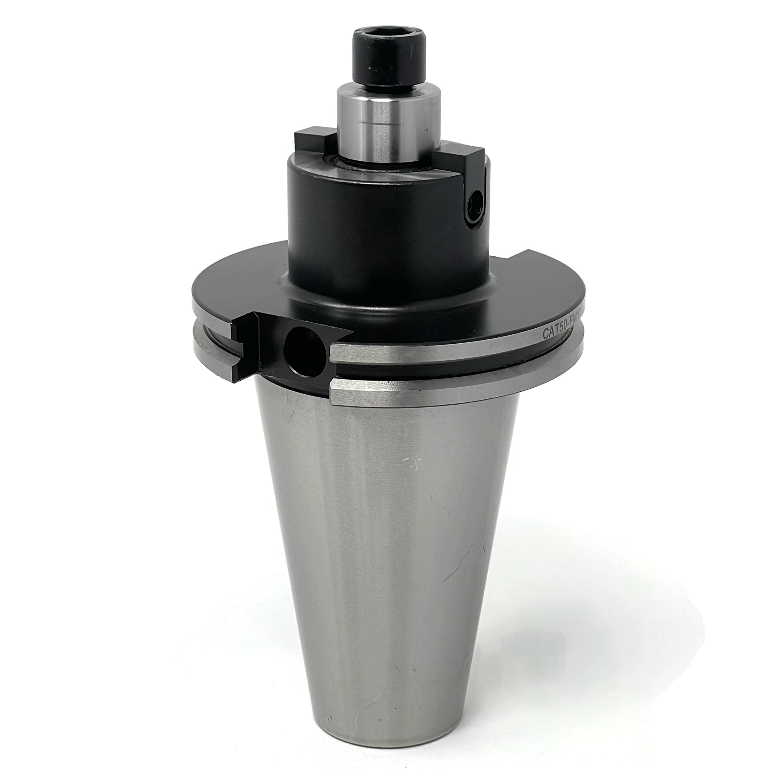 CME 3 Inch 90 Degree Indexable Face Mill with CAT50 Arbor - Includes APKT1604 Carbide Inserts, 6 Flute CNC Milling Cutter for Aluminum, Steel & Cast Iron Machining
