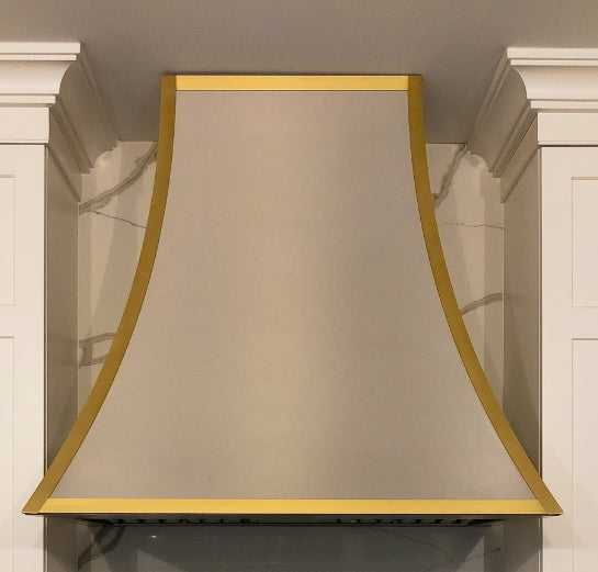 Premium RHM Custom Curve Stainless Steel Designer Range Hood H33 3T ML - Modern Kitchen Ventilation for Jamie - Perfect for Open-Concept Kitchens & Gourmet Cooking Spaces