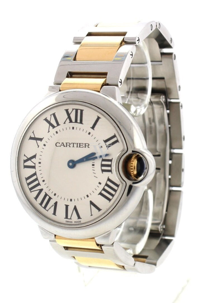Cartier Ballon Bleu 36mm Ladies Watch - Stainless Steel & Yellow Gold W69008Z3 | Pre-Owned Luxury Watch for Women | Perfect for Formal Events, Business Meetings & Special Occasions
