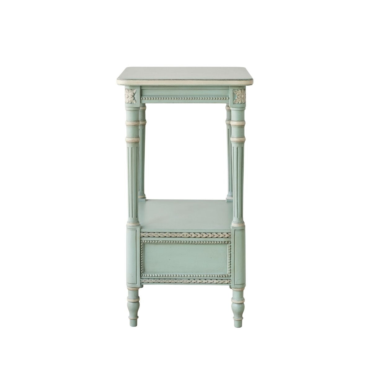 Gwendolyn Small Shelf Table - Compact Side Table with Storage Shelf for Living Room, Bedroom, Office | Perfect for Holding Books, Lamps, and Decor