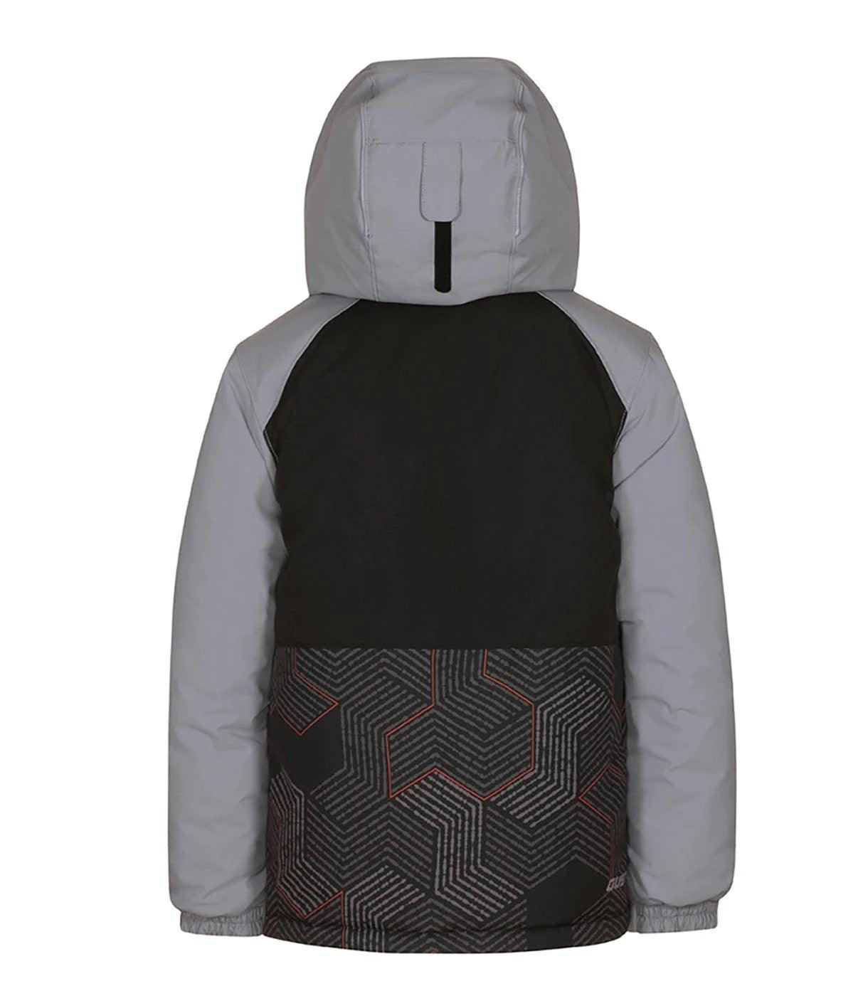 Gusti Gabe Winter Snowsuit for Kids - Warm Grey Waterproof Snowsuit for Boys & Girls - Perfect for Skiing, Snowboarding & Outdoor Winter Play