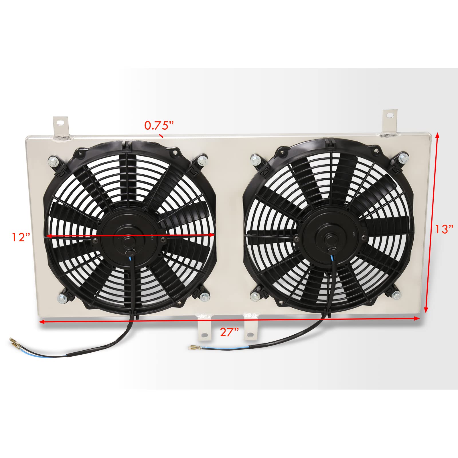 High-Performance Aluminum Radiator Fan Shroud Kit with 12