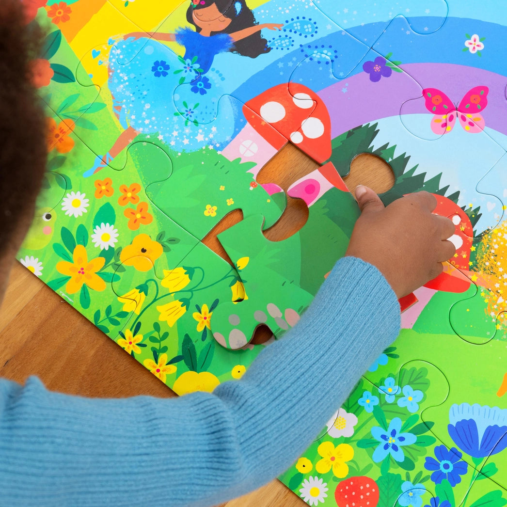 Classic 36-Piece Rainbow Floor Puzzle for Kids - Fun Educational Toy for Preschool Learning & Playtime Activities