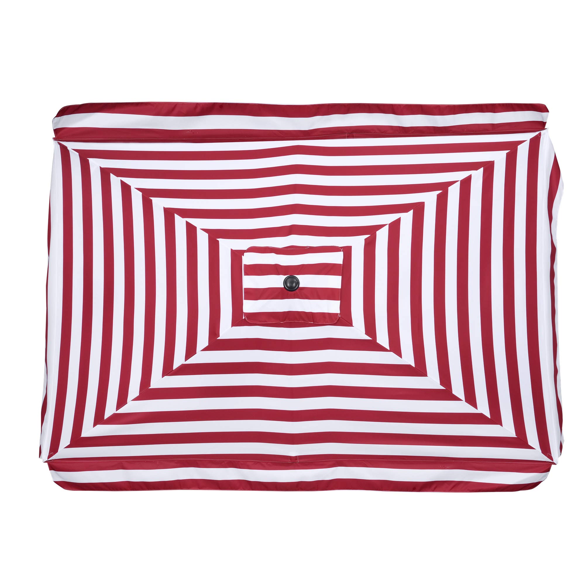 Yescom 10x6.5 Ft Replacement Canopy for Patio Umbrella - Durable Sun Shade Cover for Outdoor Market Tables, Perfect for Backyard, Poolside, and Beach Use