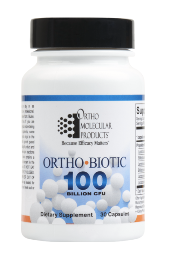 Ortho Biotic® Probiotic Supplement - 100 Billion CFU for Gut Health & Immune Support - Daily Digestive Wellness for Adults - Travel & Active Lifestyle Friendly
