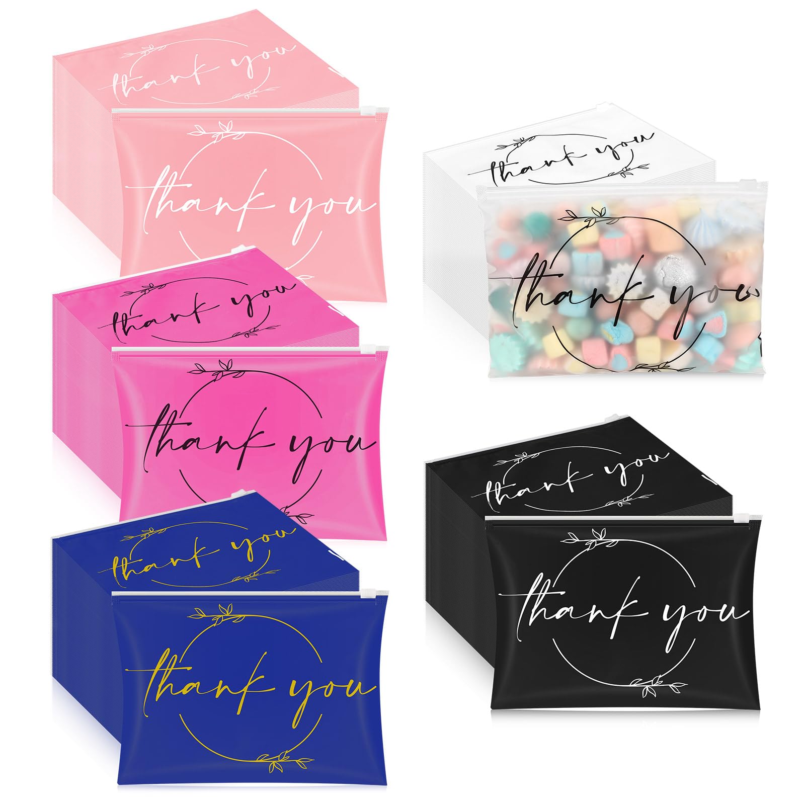 100 Pcs Clear EVA Zipper Makeup Bags - Bulk Cosmetic & Toiletry Gift Bags for Women, Birthday, Daughter, Sister (Mixed Colors) - Perfect for Party Favors, Bridal Showers, and Thank You Gifts
