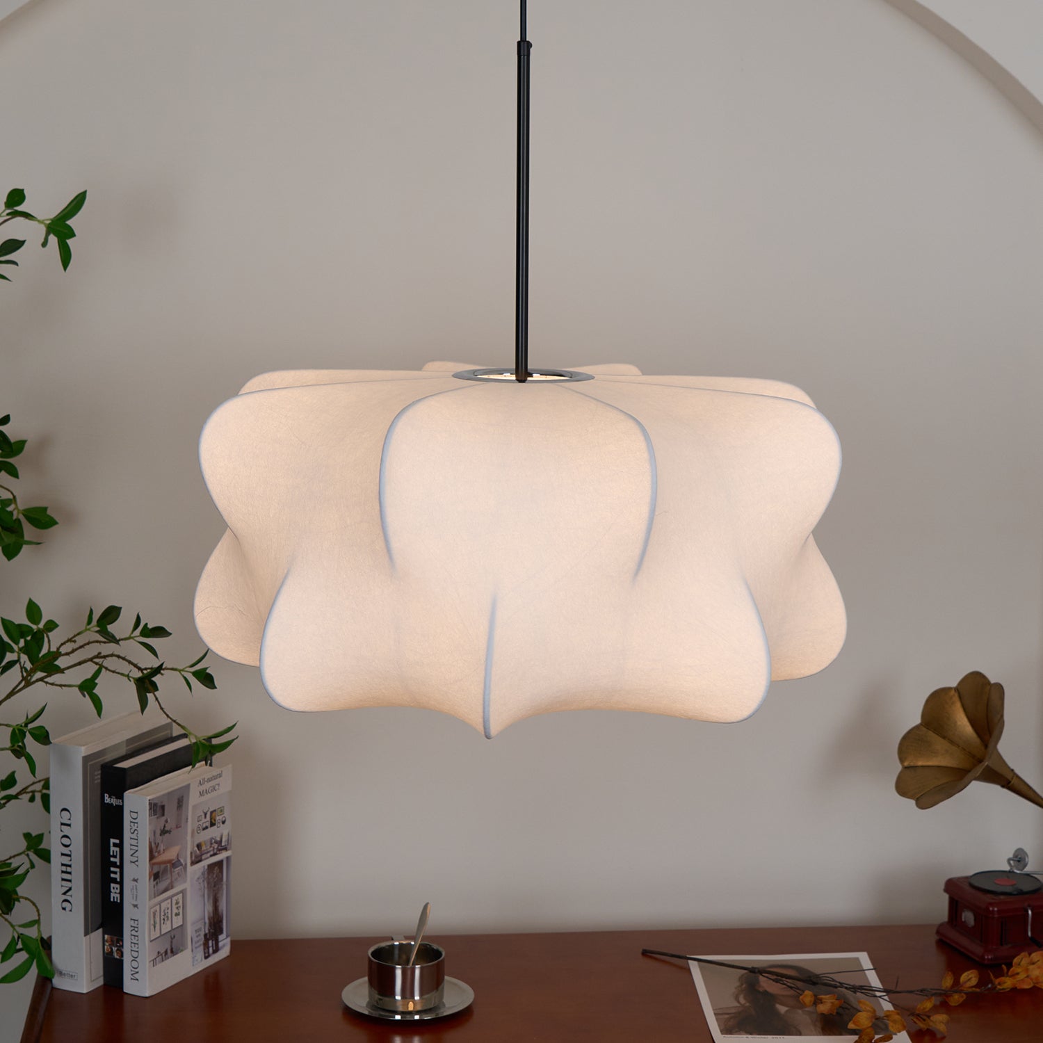 Modern Elysia Pendant Light Fixture - Sleek Hanging Chandelier for Dining Room, Kitchen Island & Bedroom Lighting Decor