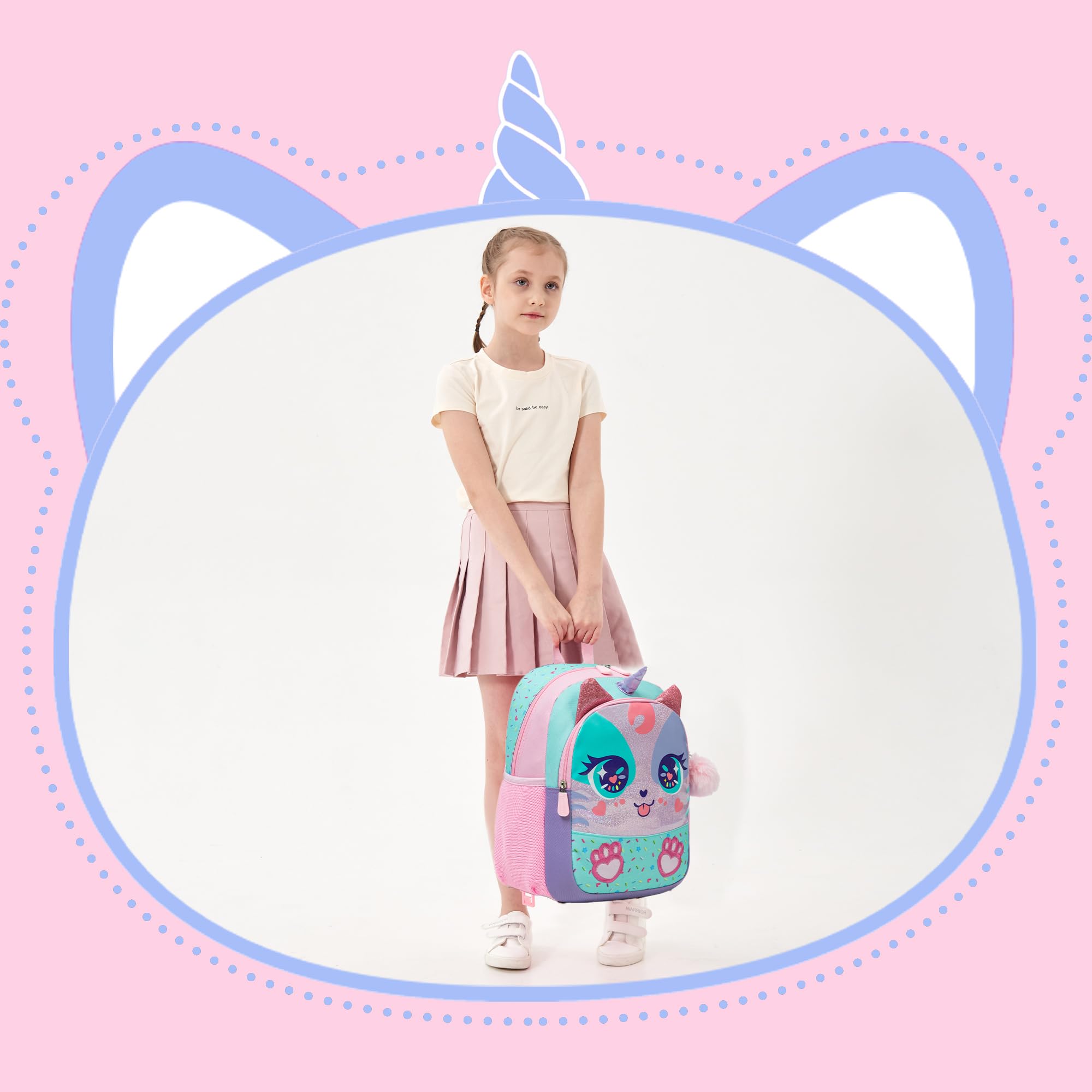 **Unicorn Toddler Backpack for Girls 2-4 Years - Cute Pink Preschool Backpack for Kindergarten, School Supplies & Travel - Perfect for Daycare, Outings & Gifts**