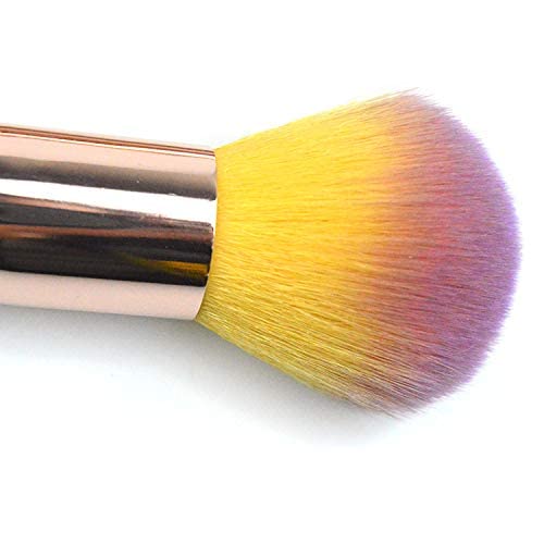 Premium Synthetic Makeup Brushes Set - 15 Pcs Foundation, Blending, Powder, Blush & Eyeshadow Brushes Kit for Women (Pink/Yellow) | Perfect for Daily Makeup, Professional Contouring & Travel Beauty Essentials