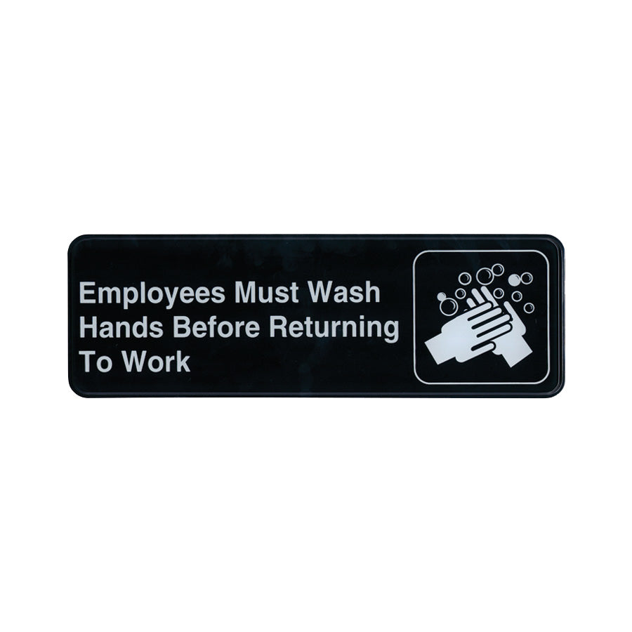 Employees Must Wash Hands Before Returning to Work Sign - 9