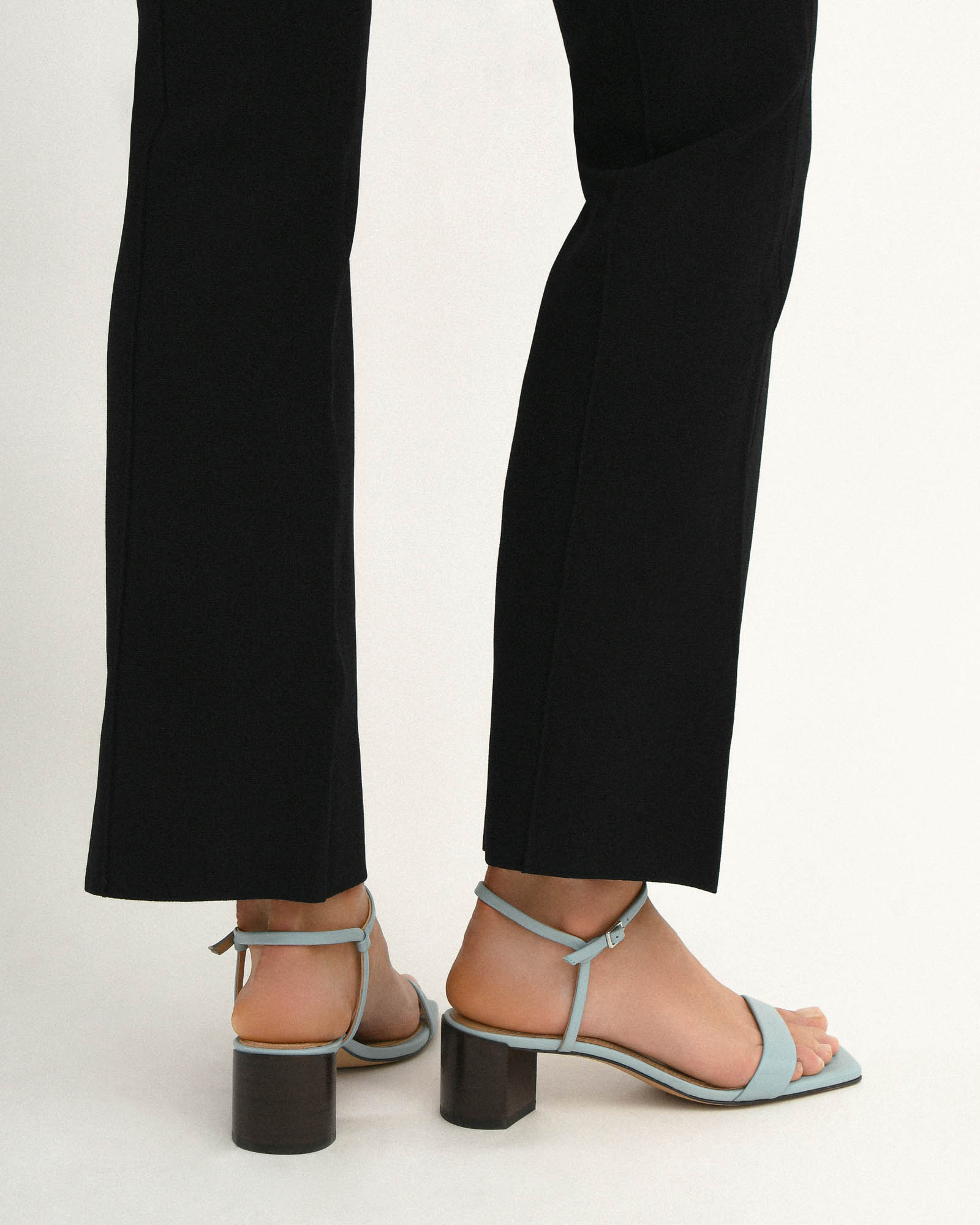 HELEN MID SANDALS in Dusty Blue | Genuine Leather Women's Sandals for Summer | Perfect for Beach, Vacation & Casual Outings