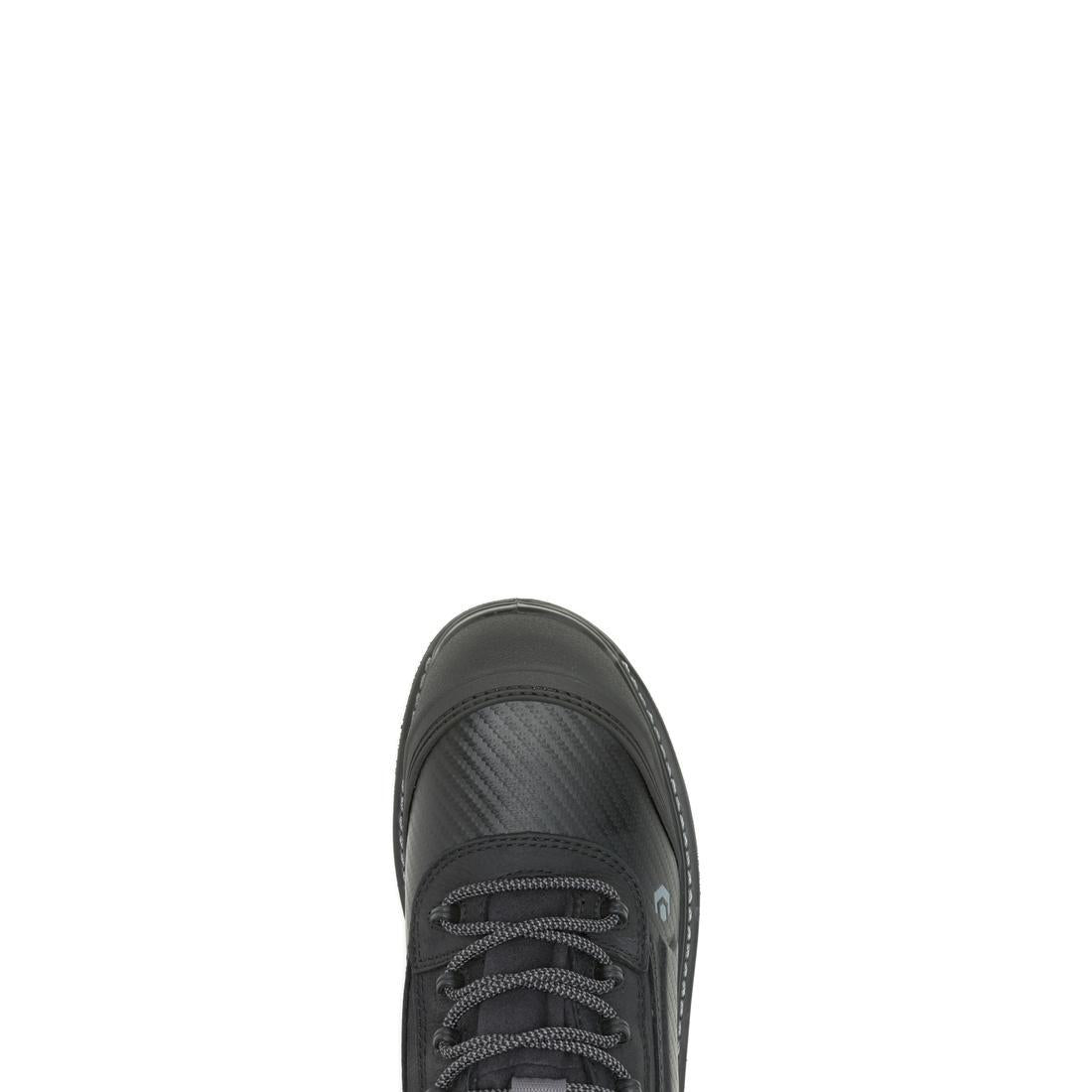 Overpass 6 CarbonMax Work Boots for Men - Black/Grey Steel Toe Safety Shoes - Waterproof & Slip Resistant for Construction, Warehouse & Outdoor Work