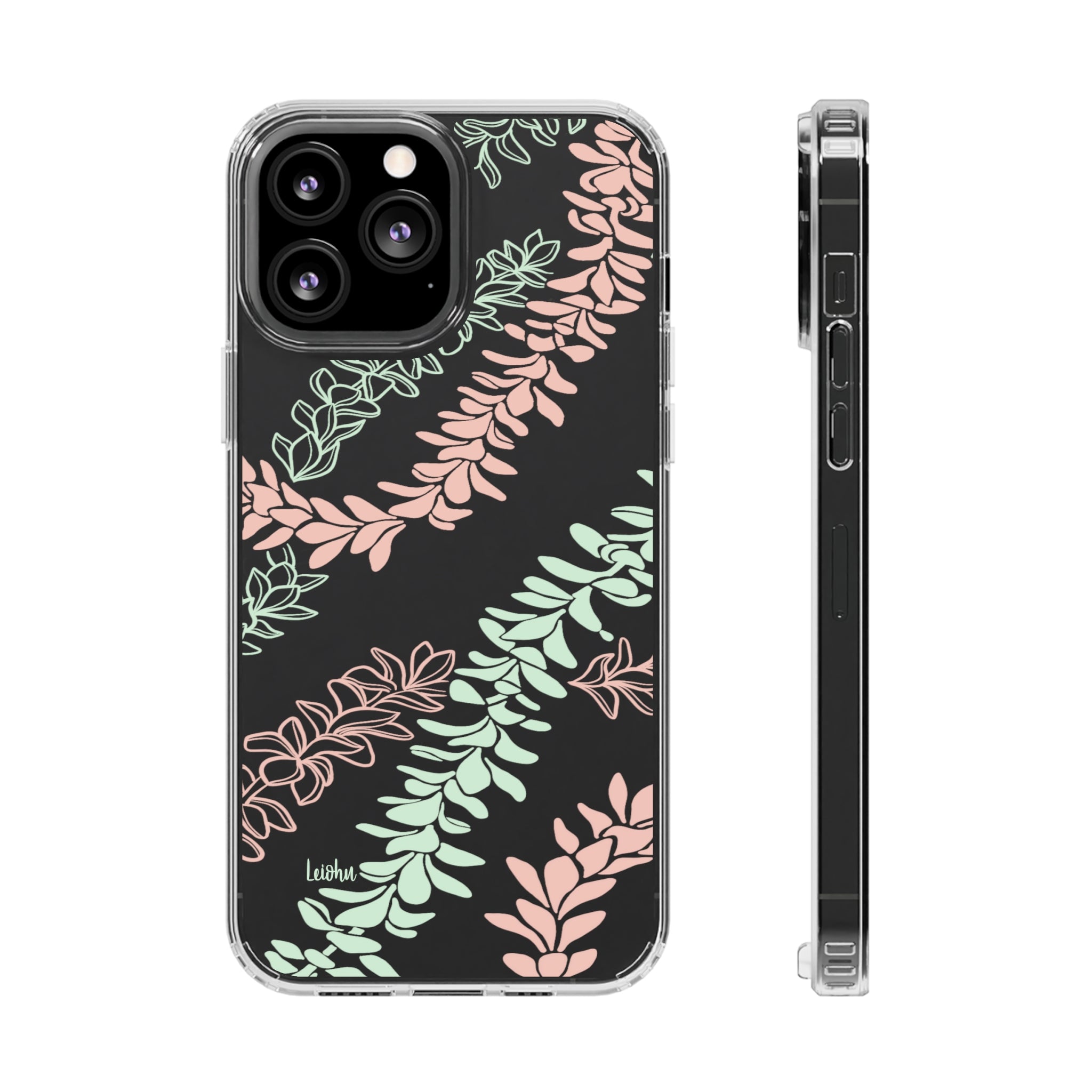 Groovy Pua Melia Clear Phone Case - Slim Protective Cover for iPhone 13, 12, 11 | Shatterproof & Scratch-Resistant | Perfect for Everyday Use, Travel & Outdoor Activities