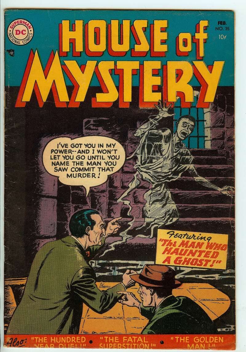 HOUSE OF MYSTERY #35 5.0 - Rare 1955 DC Comics Sci-Fi Collectible - Perfect for Vintage Comic Book Collections & DC Universe Fans