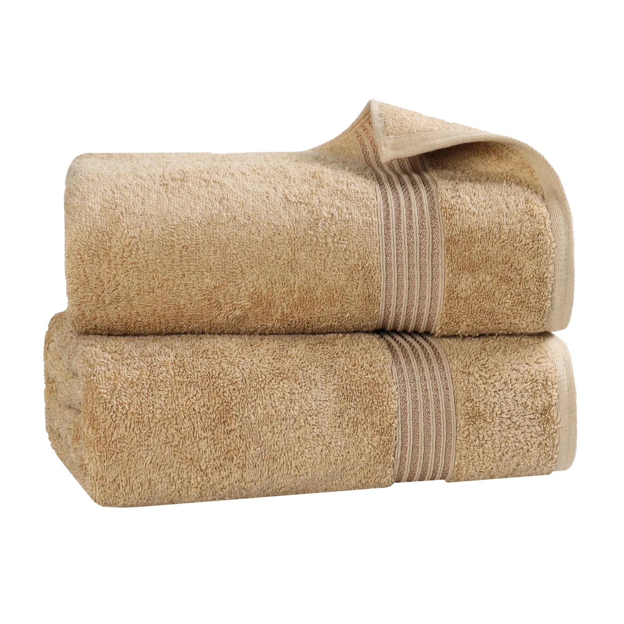 Premium Egyptian Cotton Bath Towel Set of 2 - Ultra Soft & Highly Absorbent Luxury Bath Sheets for Spa, Hotel & Home Use - 100% Heritage Cotton (White)