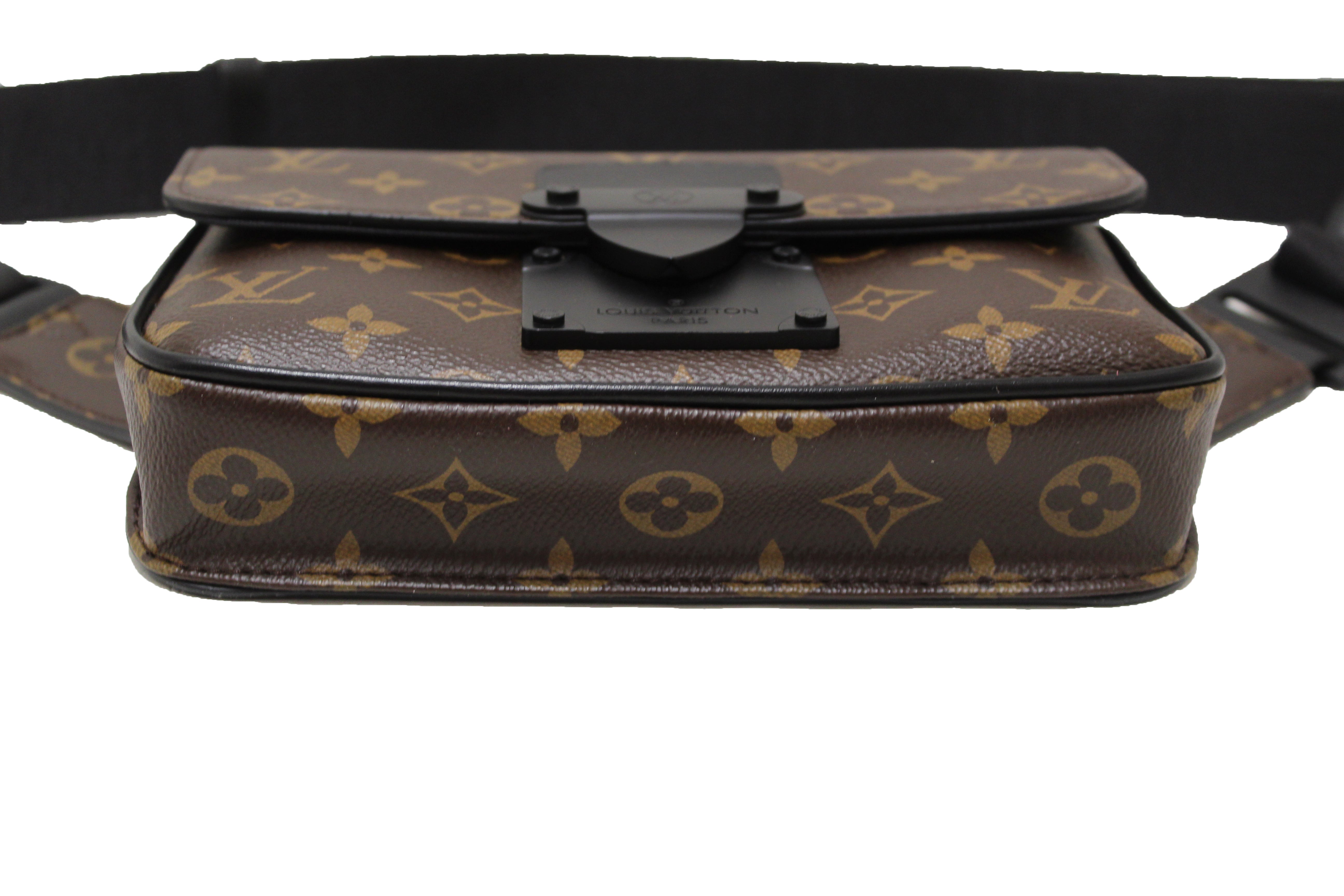Authentic Louis Vuitton Monogram Macassar Canvas S Lock Crossbody Bag - Luxury Designer Shoulder Bag for Women, Perfect for Travel, Work & Evening Out