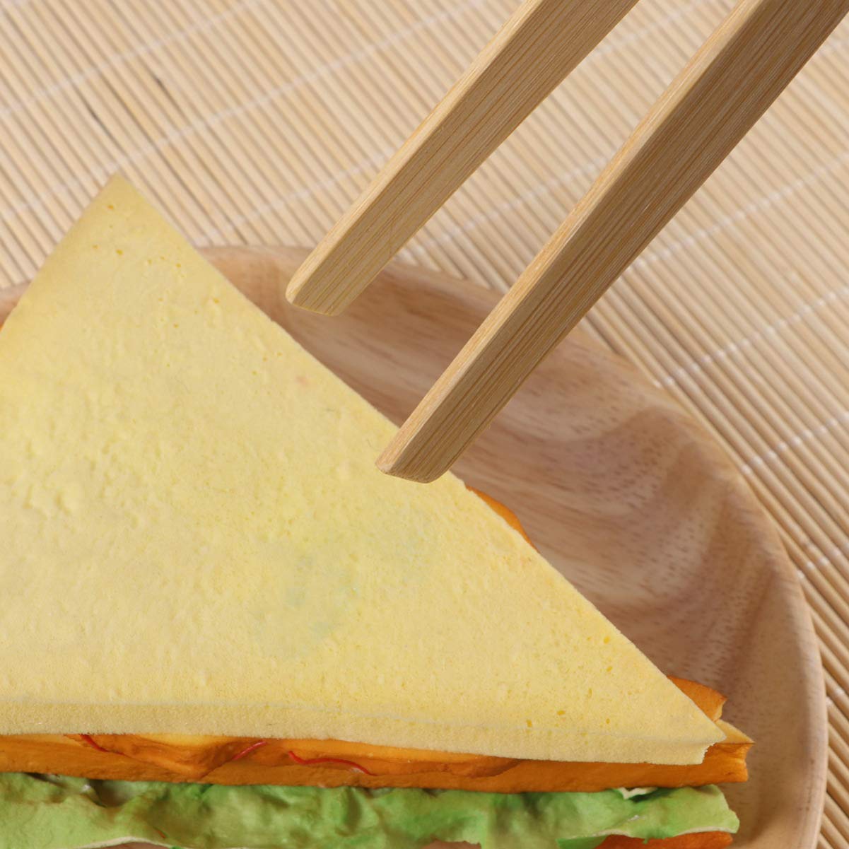 Bamboo Kitchen Tongs - Heat-Resistant Toaster & Cooking Tongs for Grilling, Baking, and Serving - Perfect for BBQ, Salad, and Hot Food Handling
