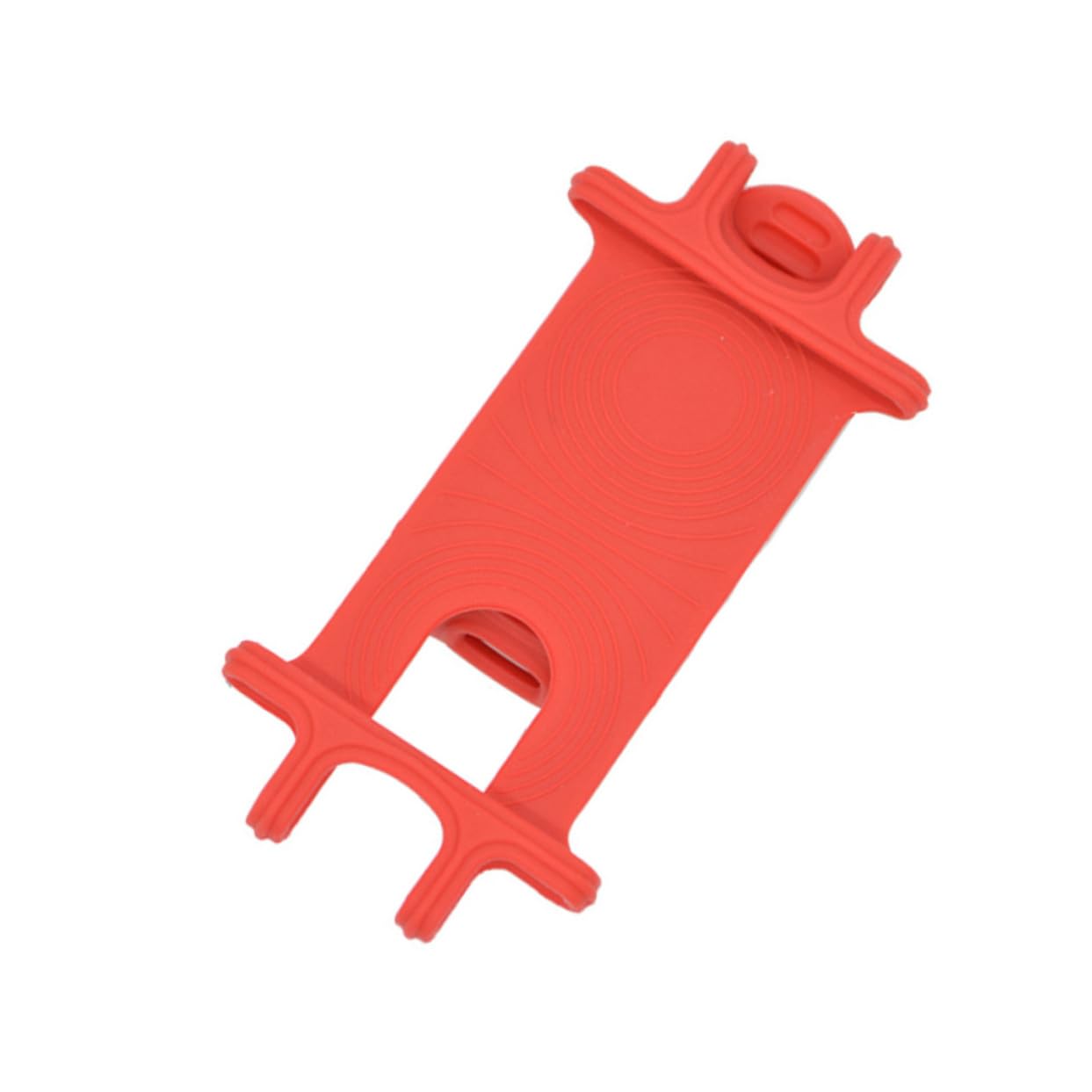 Universal Phone Mount for Biking - Adjustable Silicone Phone Holder for Mountain Biking, Cycling & Outdoor Sports | Red | Easy Installation | Secure Grip for Phones