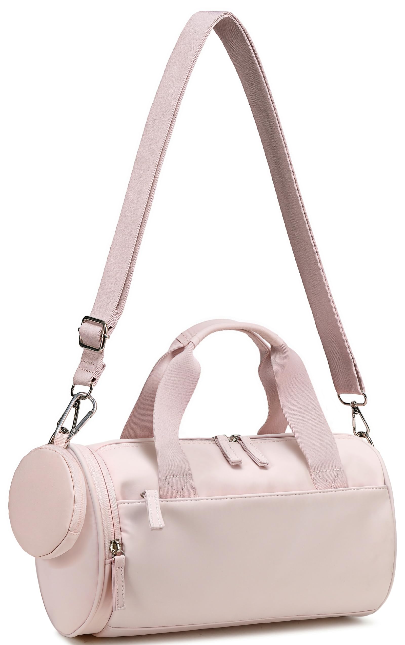 BTOOP 10'' Mini Gym Bag for Women & Girls - Cute Small Duffle Bag for Workout, Sports, Dance, Fitness & Yoga - Lightweight & Water-Resistant (Pink) | Perfect for Gym, Travel & School Essentials