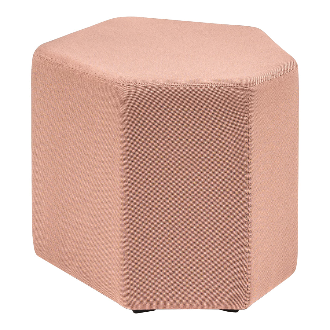 Andreas Krob Bazalto Pouf MDD - Modern Round Ottoman Footrest with Storage, Perfect for Living Room, Bedroom, or Nursery - Soft Fabric Stool for Extra Seating and Home Decor