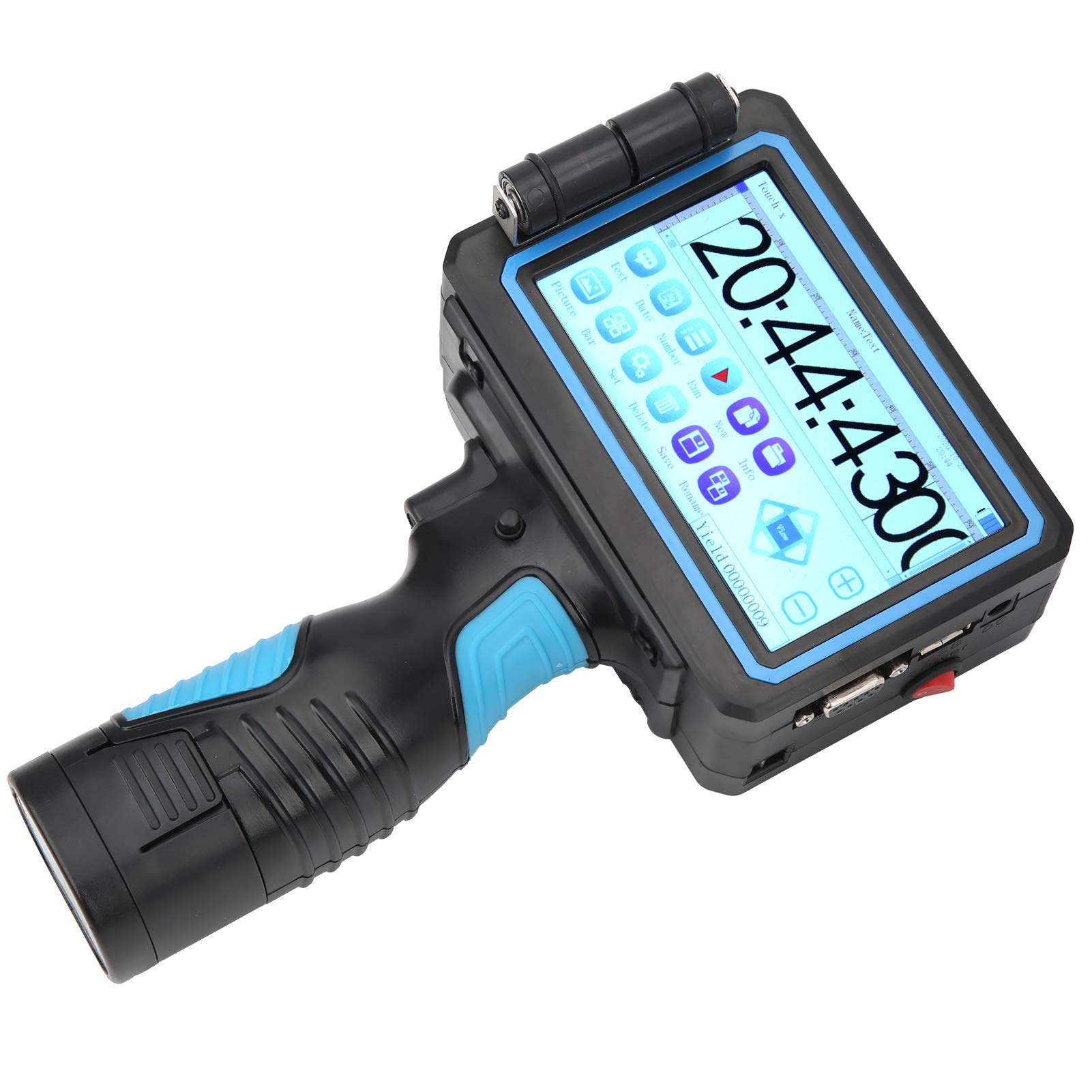 Handheld Inkjet Printer with Ergonomic Grip - 1-8 Digit Counter for QR Codes, Barcodes & Production Dates | Ideal for Machinery, Clothing & Handicrafts Labeling