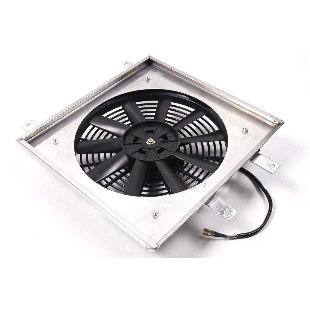 Honda Civic Radiator 1992-2000 - Aluminum 3 Row Radiator with Electric Fan Shroud & Thermostat Kit - Compatible with Honda Civic, Del Sol, Integra DB DC MT - Perfect for Engine Cooling & Performance Upgrades
