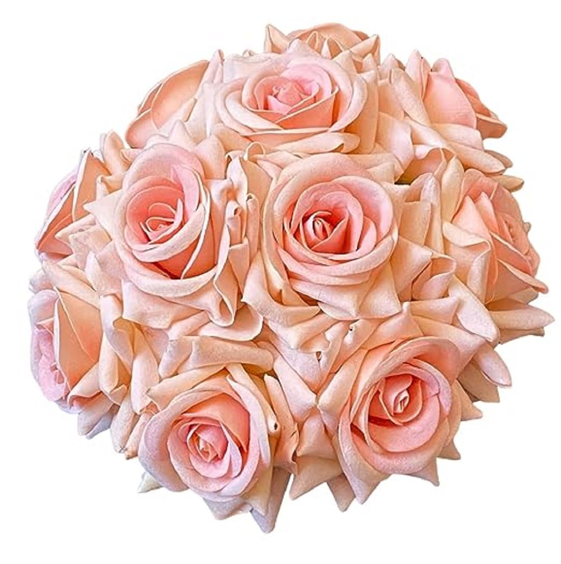Artificial Flower Hair Bun Maker | Peach Juda Gajra Hair Accessory for Women | Perfect for Weddings, Parties & Festivals