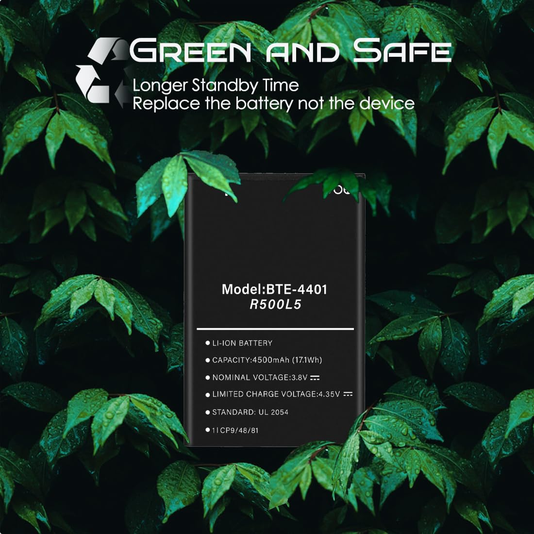 4500mAh Replacement Battery for Verizon Orbic Speed 5G R500L5 Mobi Hotspot BTE-4401 - High Capacity Zero Cycle Battery Upgrade for Extended Power - Perfect for Travel, Remote Work & Emergency Backup