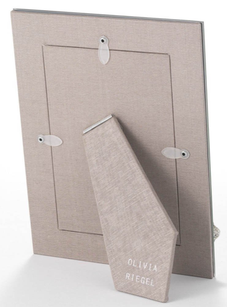 Olivia Riegel Silver Botanica 4x6 Picture Frame - Elegant Floral Design Photo Display for Home & Office Decor | Perfect for Wall Art, Tabletop Displays, and Gift Giving