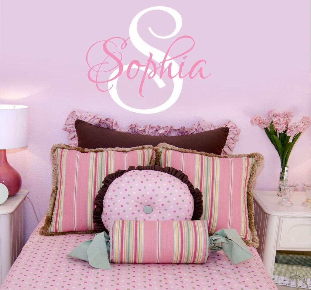 Personalized Custom Name Wall Decals for Baby Girls - 34