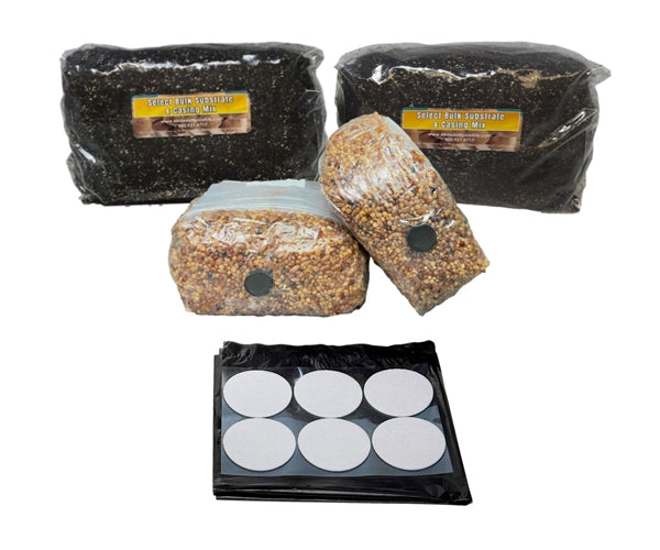 Midwest Grow Kits Complete Large 66 Quart Monotub Mushroom Growing Refill Kit - Perfect for Home Cultivation & Indoor Fungi Farming