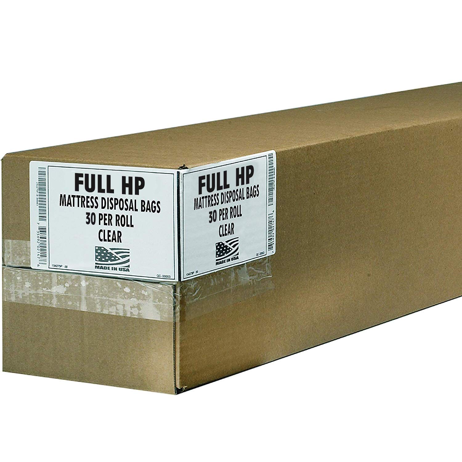 Aluf Plastics Premium 2.5 Mil Clear Mattress Protector Bags - Full Size 66